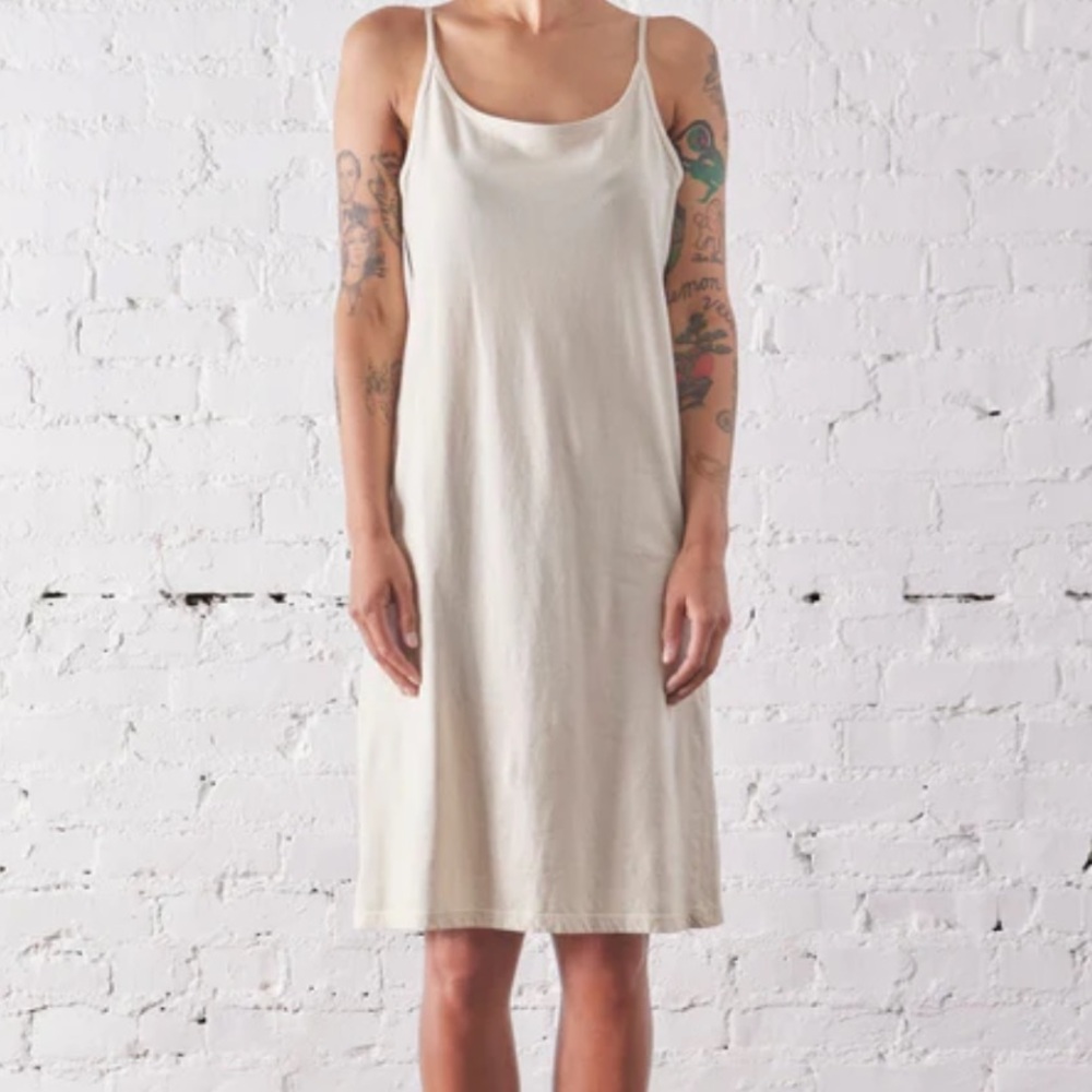 Black Crane Cami Dress in cloud